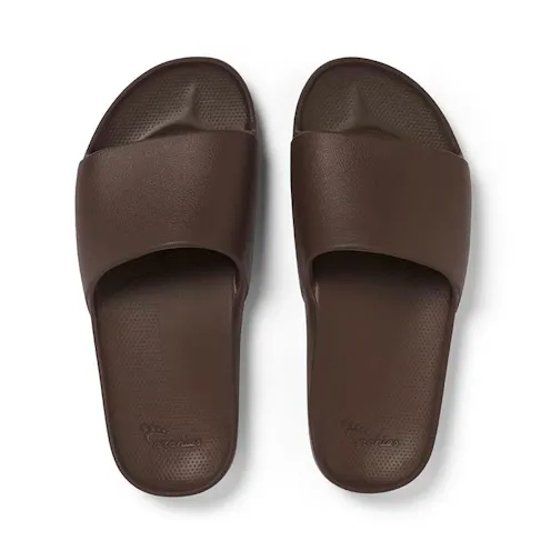 Archies Arch Support Slides in Brown