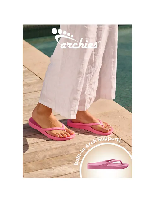 Archies A3 Poster Pink Flip Flops Poster