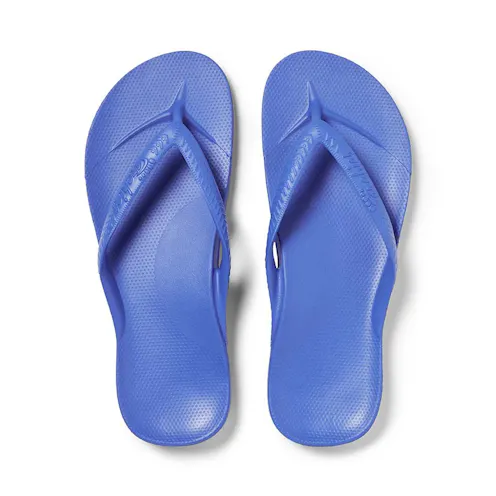Archies Arch Support Flip Flops in Royal Blue