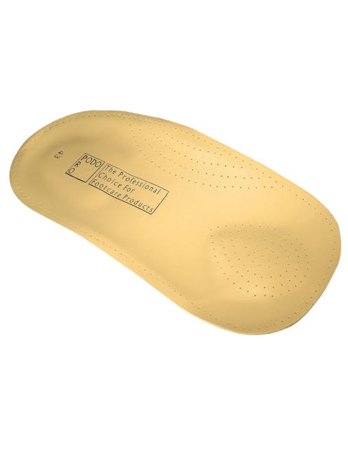 Podopro Leather Arch Supports Insoles 3/4 Length